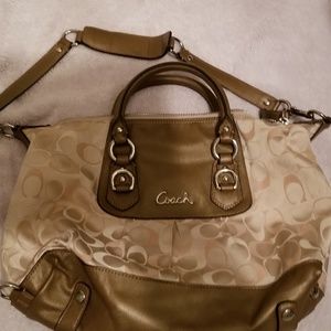 Authentic coach purse medium size